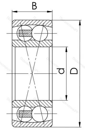 Двухрядный шариковый подшипник 1311 в Барнауле