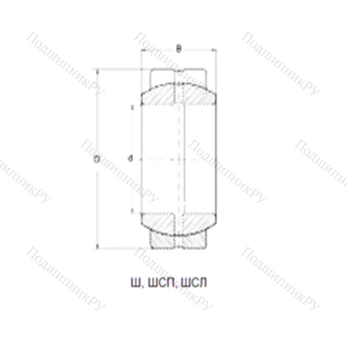 Подшипник скольжения сферический ШСЛ120 от производителя  CRAFT Подшипник скольжения сферический ШСЛ120 от производителя  CRAFT
