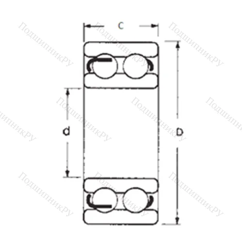 Подшипник шариковый радиальный 4313-2RS от производителя  FBJ