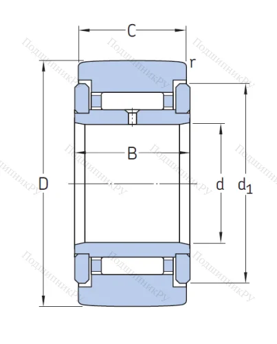 Игольчатый подшипник NATR 5 от производителя  SKF Игольчатый подшипник NATR 5 от производителя  SKF