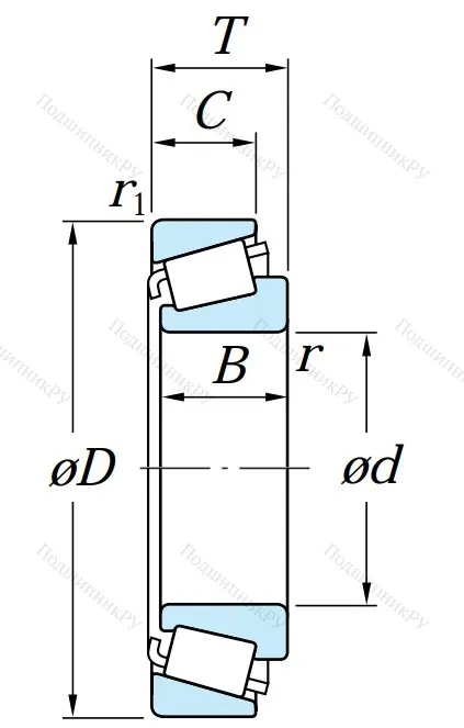 Конический роликовый подшипник 32224 JR LJJIZG6RPH