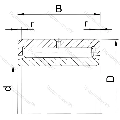 Подшипник NAV 4005 (4074105 ГОСТ) в Барнауле