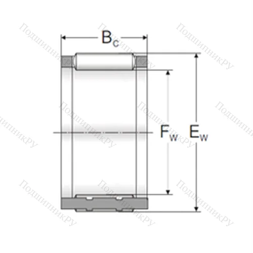 Подшипник игольчатый радиальный K 12x16x16