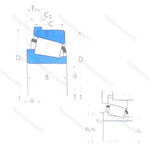 Подшипник роликовый радиально-упорный 1780/1729B