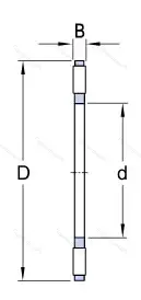 Подшипник  999215 (K 81215TN) размер 75x110x11