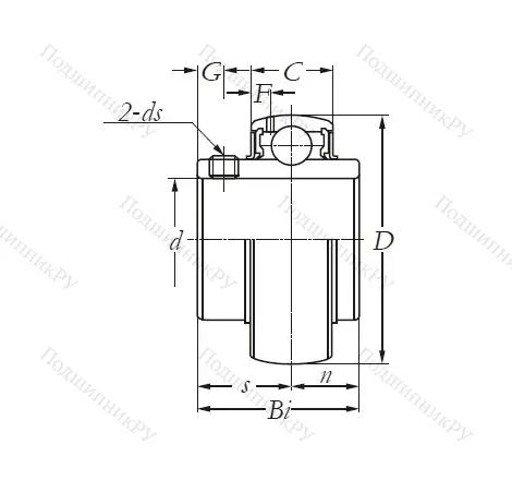 Корпусный подшипник  UCX 08 в Барнауле