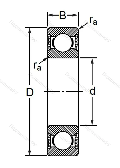 Шариковый однорядный подшипник 76-180102 (6002 2RSC 3) в Барнауле