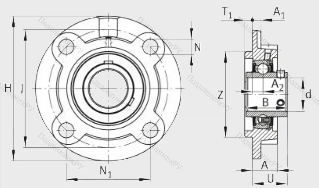 Подшипниковый узел UCFC 210 J 7 в Барнауле
