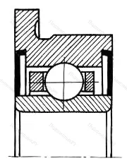 Модификация подшипника 880755 размер 4,763x12,7/14,3x4,978