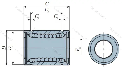 Подшипник LMB 6 UU (IKO) в Барнауле