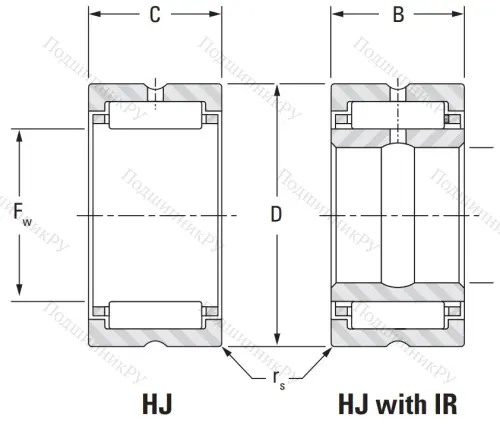 Игольчатый подшипник HJ 445616