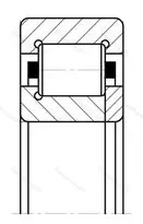 Подшипник  92207 (NUP 207) размер 35x72x17