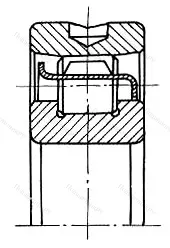 Модификация подшипника 402312М1 размер 60x130x31 ГПЗ-10