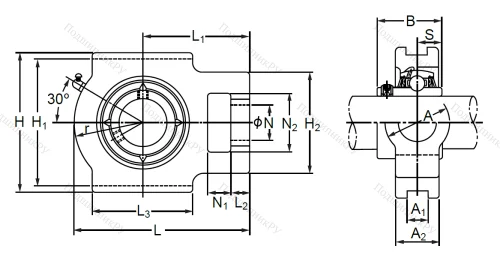 Подшипниковый узел MUCTPL 205 SB в Барнауле