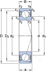 Подшипник S 7210 CD/P 4A