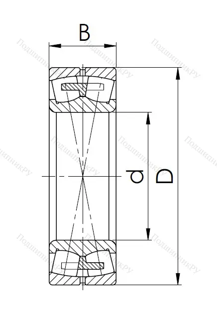 Сферический роликовый подшипник 3003220 АМН (23220 MBW 33)