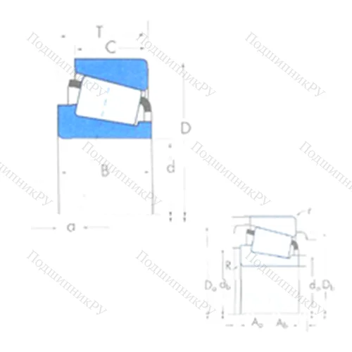 Подшипник роликовый радиально-упорный 462/453X от производителя  TIMKEN