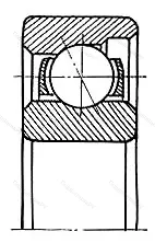 Модификация подшипника 6-6015 размер 15x35x8