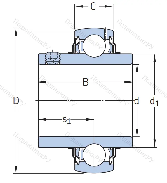 Корпусный подшипник YAR 206-104-2F 4L1PW7JKLE в Барнауле