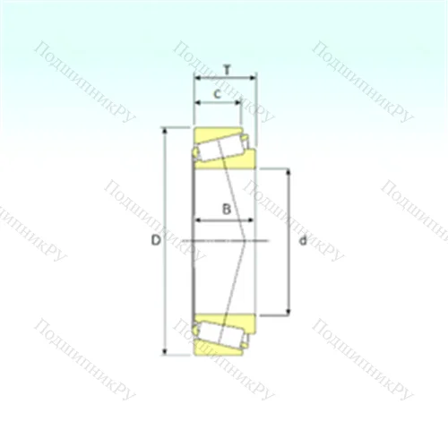 Подшипник роликовый радиально-упорный 306/536X 4 от производителя  ISB