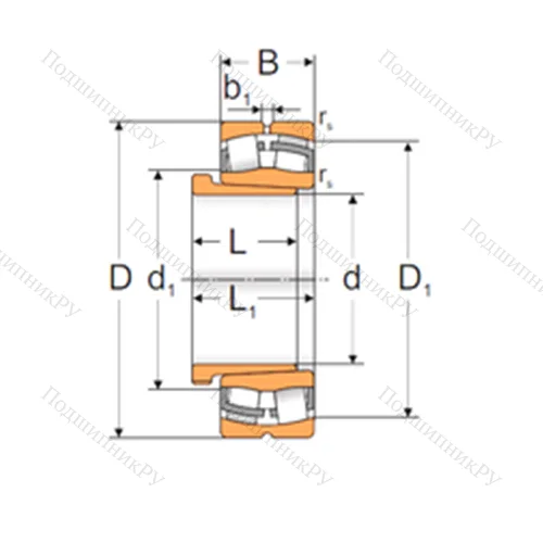 Подшипник роликовый радиальный самоцентрирующийся 22318 KW 33+AH 2318X