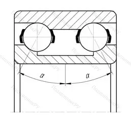Подшипник 3207 2RS размер 35x72x27 от производителя  SKF