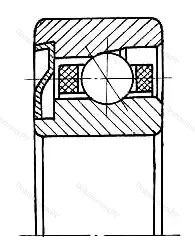 Подшипник  606016 размер 6x17x6