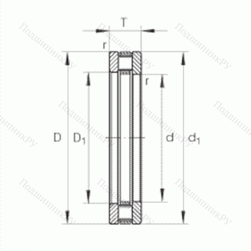 Подшипник роликовый упорный 81107-TV